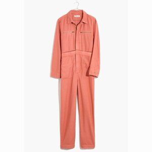 Madewell Zip-Pocket Coverall Jumpsuit Women’s size small Rose Dusty Pink